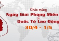 THÔNG BÁO NGHỈ LỄ 30/04 - 01/05