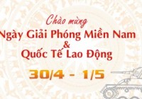 THÔNG BÁO NGHỈ LỄ 30/04/2016 - 01/05/2016